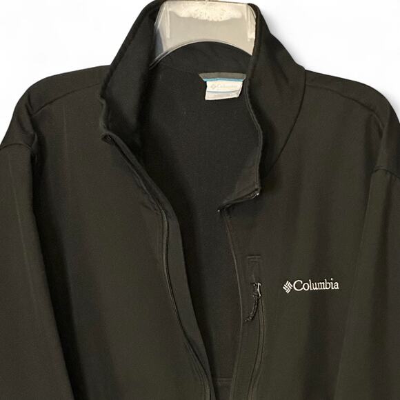 Columbia Ascender Softshell Jacket Mens XXL Zip Up Black Stretch Water Resistant - Picture 5 of 11